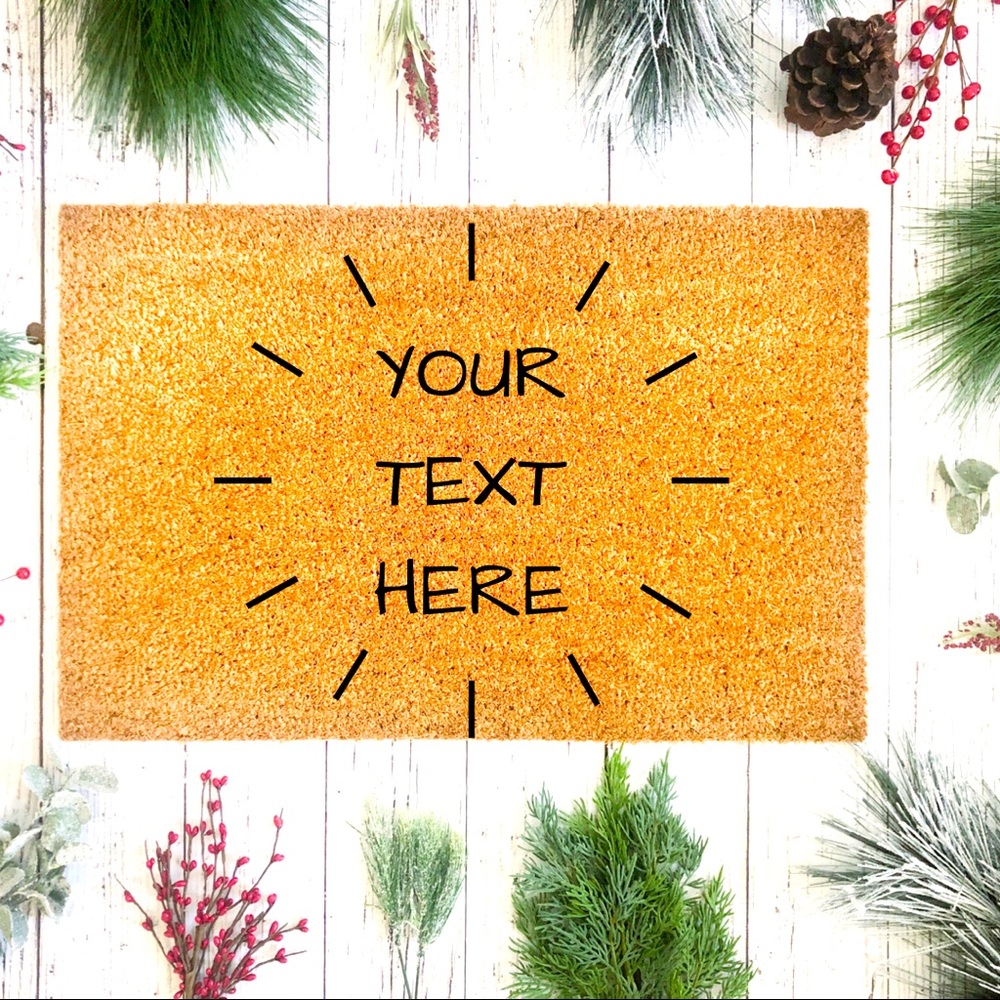 Customized coir doormats